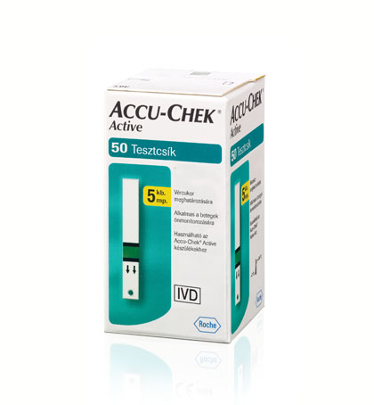 Accu-Chek Active 50x tesztcsík | Vércukormérés