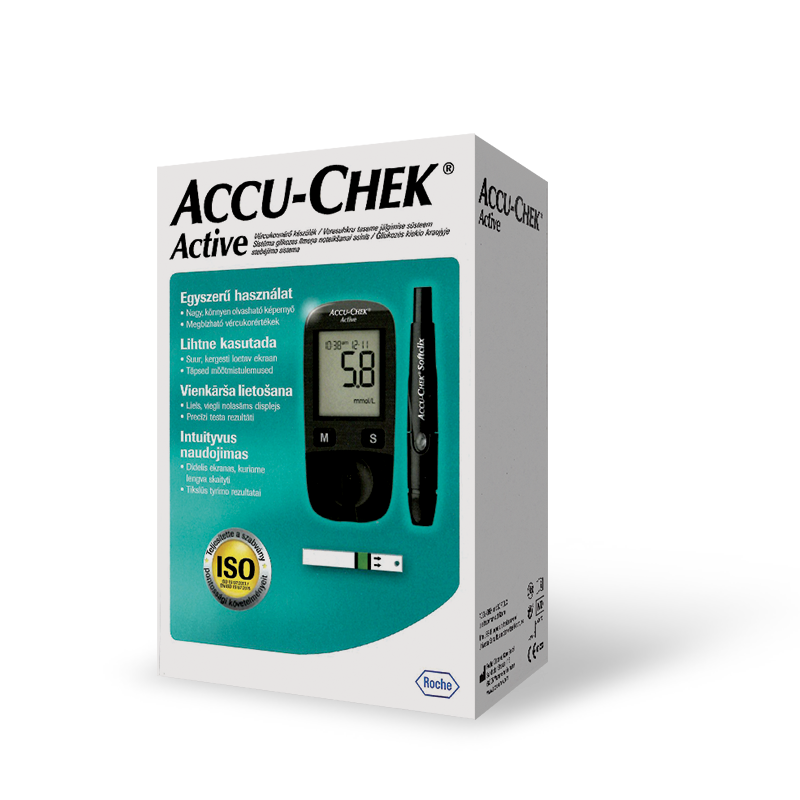 AccuChek Active Glucose vércukorszintmérő csík - Pingvin Patika